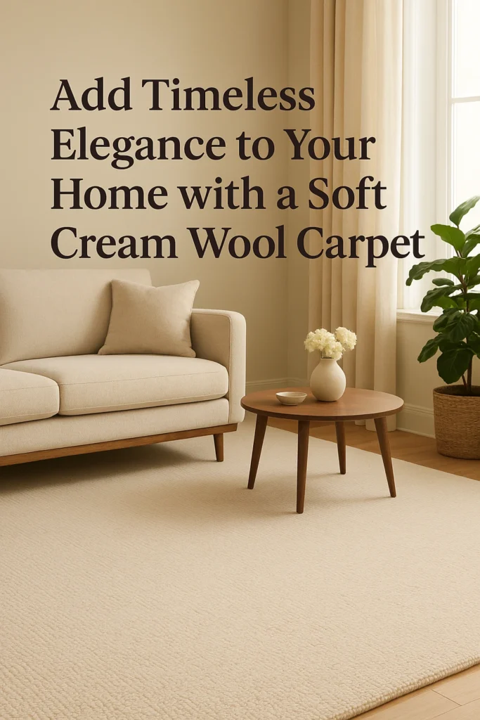 Add Timeless Elegance to Your Home with a Soft Cream Wool Carpet