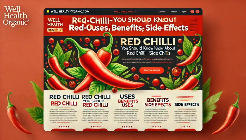 What is Wellhealthorganic.com:red-chilli-you-should-know-about-red-chilli-uses-benefits-side-effects?