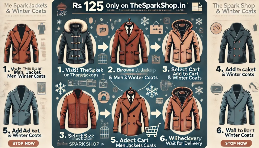 Step-by-Step Guide on Rs 125 Only On Thesparkshop.in Men Jackets & Winter Coats