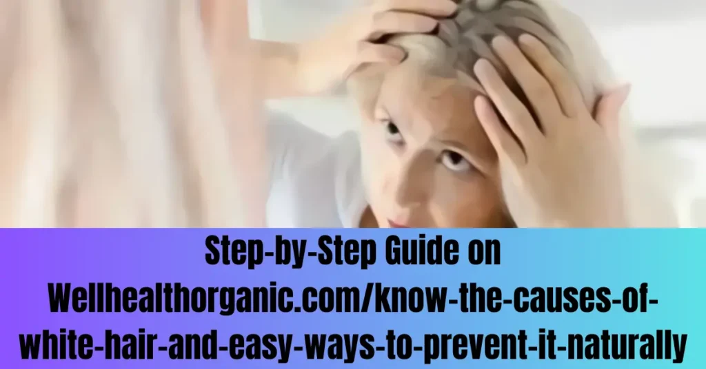 Step-by-Step Guide on Wellhealthorganic.com/know-the-causes-of-white-hair-and-easy-ways-to-prevent-it-naturally