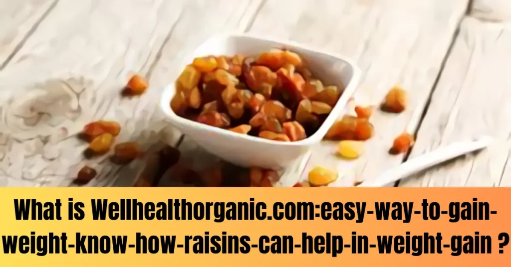 What is Wellhealthorganic.com:easy-way-to-gain-weight-know-how-raisins-can-help-in-weight-gain ?