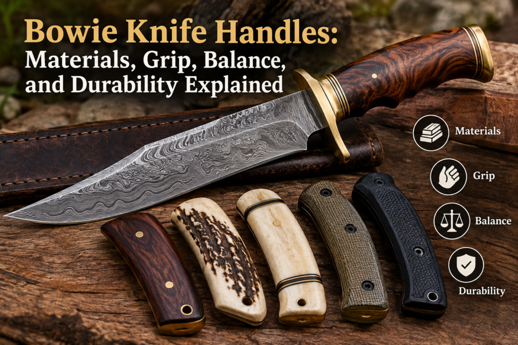 Bowie Knife Handles: Materials, Grip, Balance, and Durability Explained