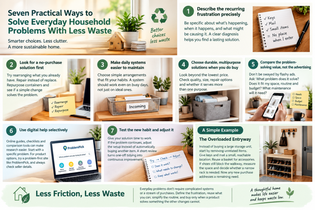 Seven Practical Ways to Solve Everyday Household Problems With Less Waste