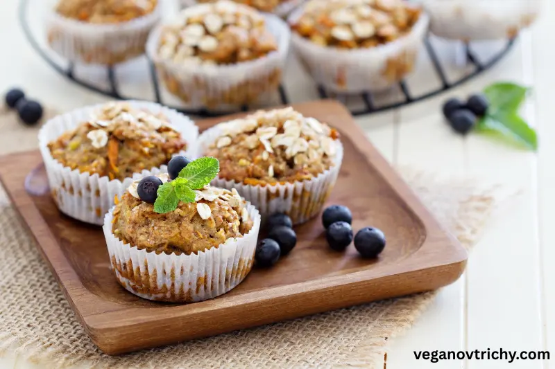 ingredients for easy vegan muffins