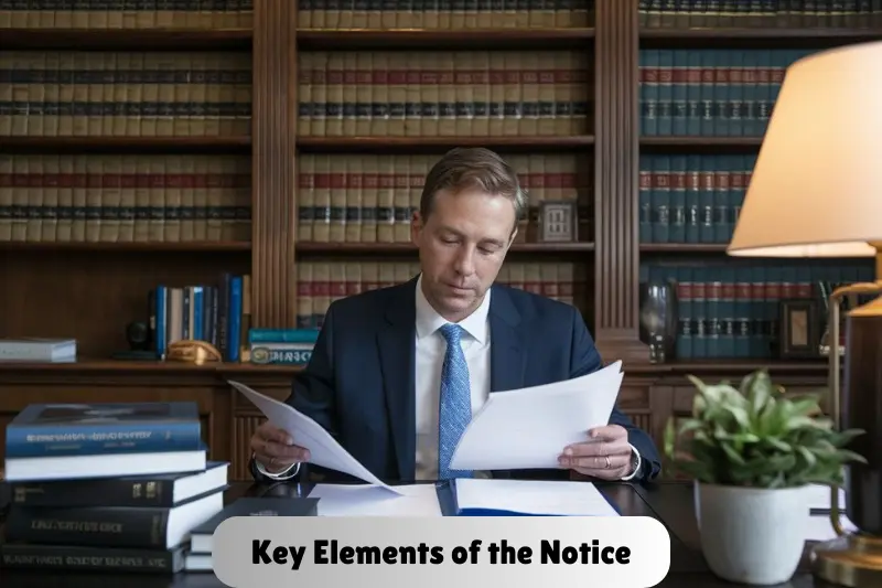 key elements of the notice